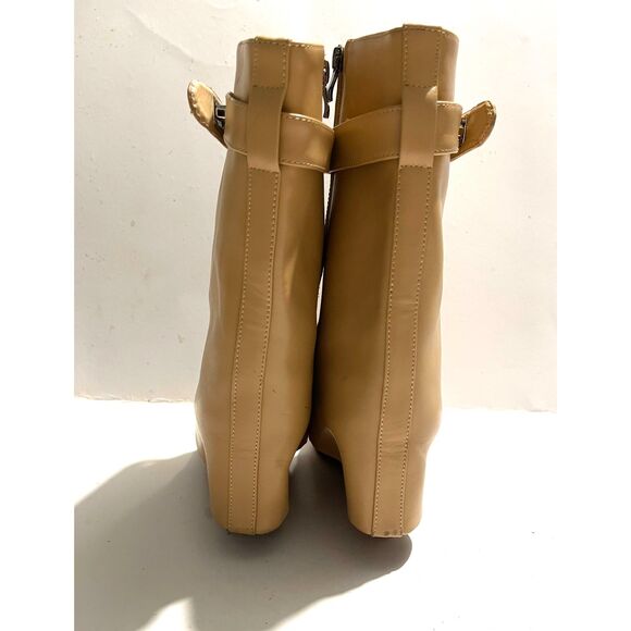 Givenchy shark Lock ankle Boots in beige genuine leather women 42 - Picture 4 of 12